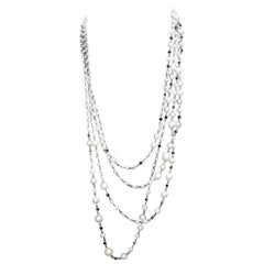 David Yurman Oceanica Pearl and Bead Link Necklace