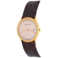 Vintage Audemars Piguet yellow gold Midsize Date Quartz Wristwatch