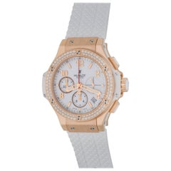 Hublot Rose Gold Big Bang Chronograph Automatic Wristwatch 