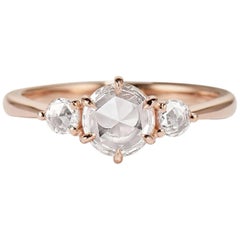 Cushla Whiting 'Chloe' Three Rose Cut Diamonds Engagement Ring