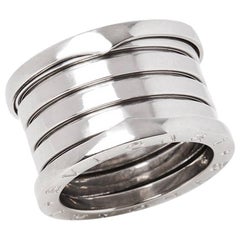 Bulgari 18 Karat White Gold B.Zero 1 Band Ring 