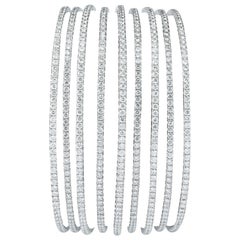 Multi Row Diamond Bangle