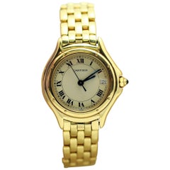 Cartier Ladies Yellow Gold Cougar Quartz Wristwatch