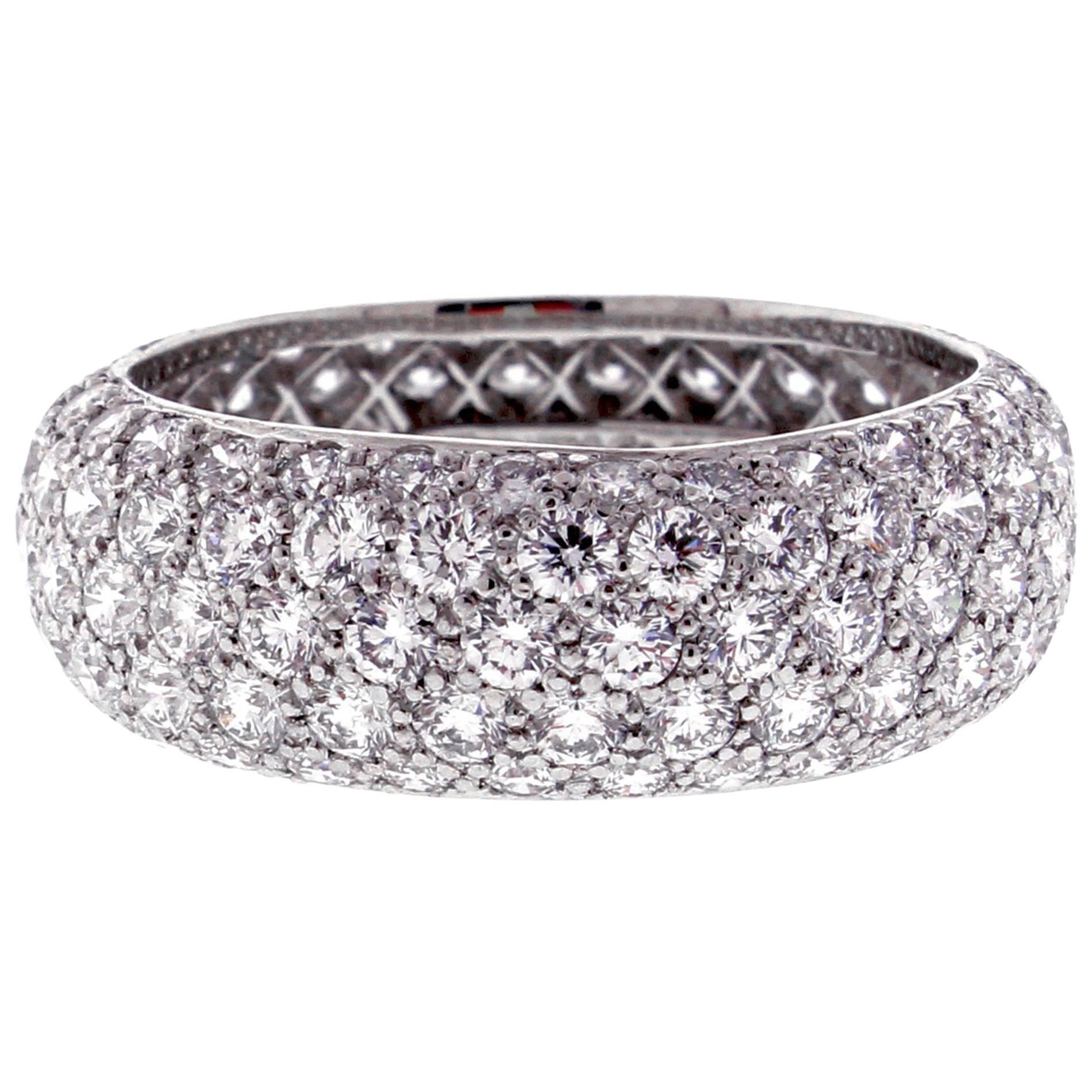 Tiffany & Co. Etoile Five-Row Pavé Diamond Band Ring