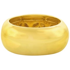 Gubelin Wide Domed Gold Band