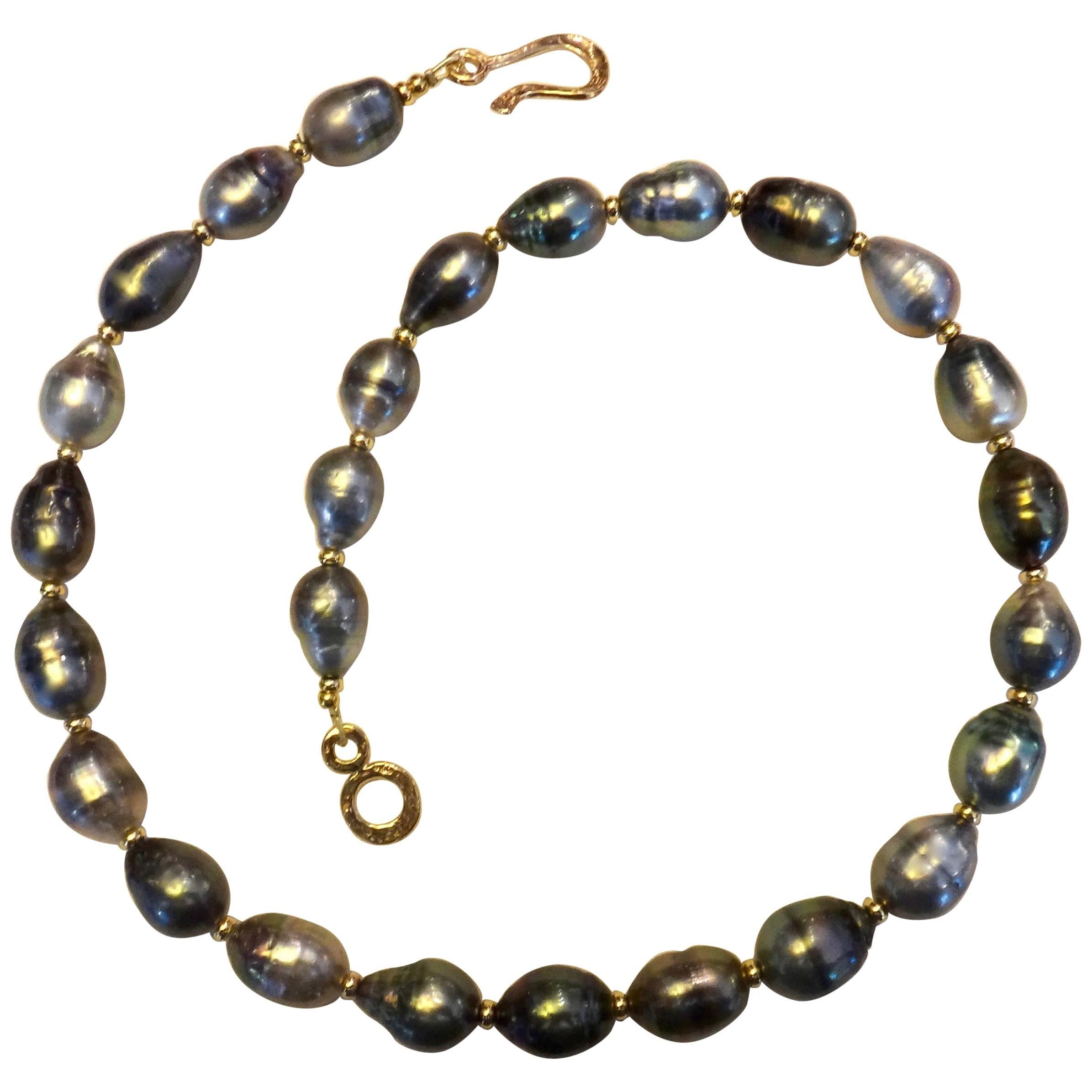 Michael Kneebone Baroque Tahitian Pearl Necklace