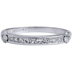 0.25 Carat Ornate Platinum Band Ring 0.25 Carat Ornate Platinum Band Ring