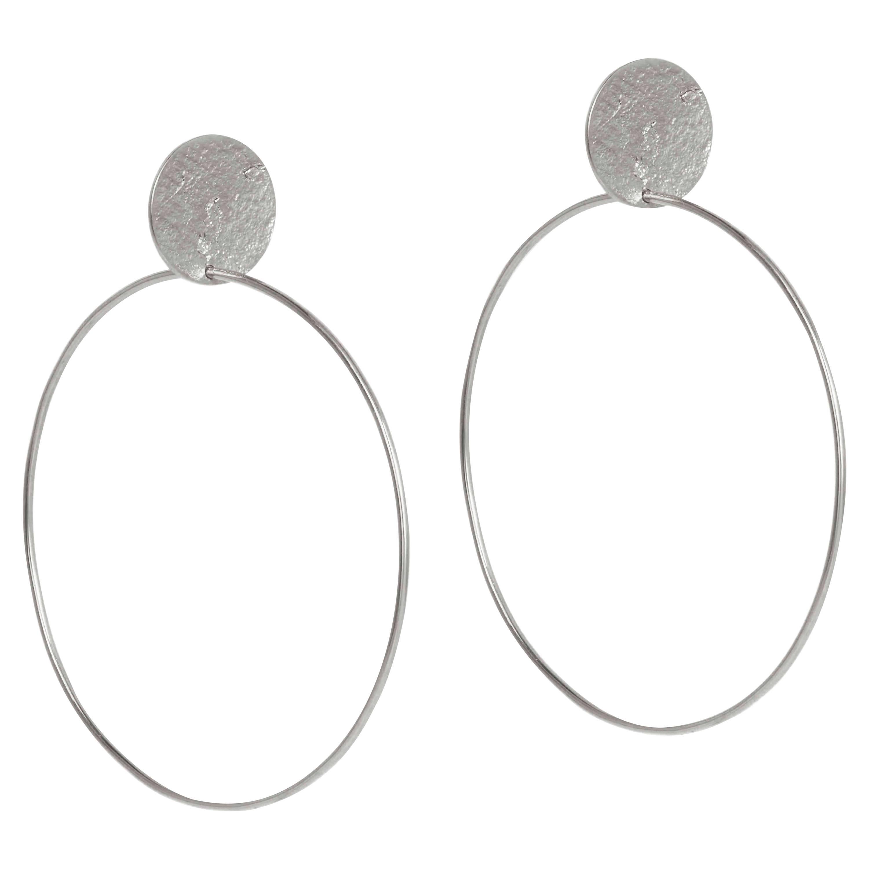 Stud and Hoop Earrings by Allison Bryan in Silver