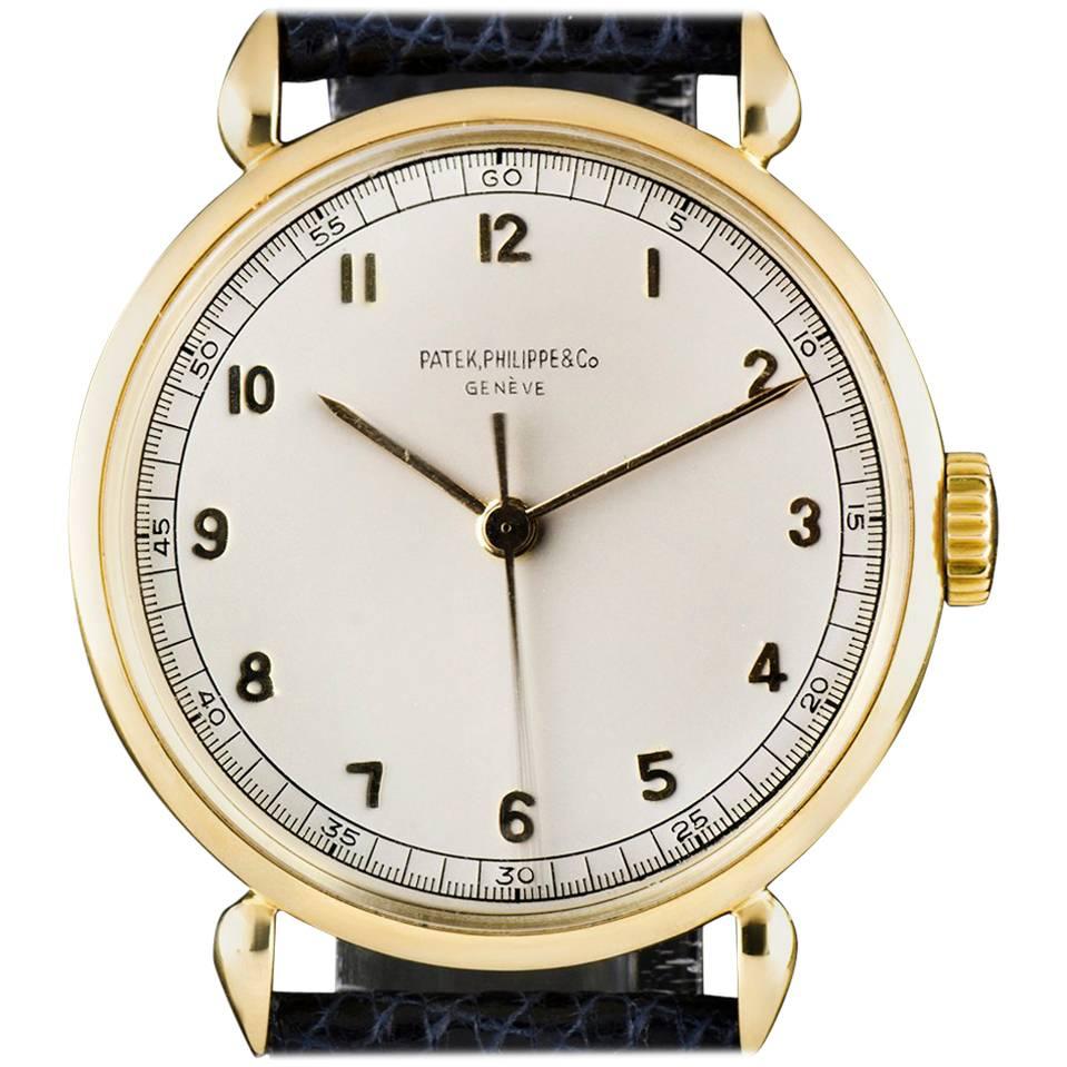 Patek Philippe Calatrava Indirect Centre Seconds Gold 1509 Manual Wind Watch