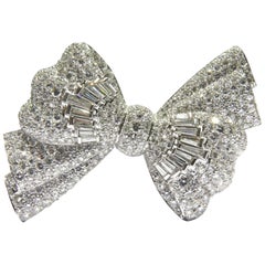 Spectacular 1950
s Diamond Platinum Bow Pin Spectacular 1950
s Diamond Platinum Bow Pin