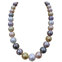 Multi-Color South Sea and Fresh Water Pearls