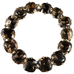 Antique Victorian Smokey Quartz Bracelet