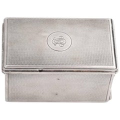 Used 1920s G. Keller Paris Sterling Silver Jewelry Box