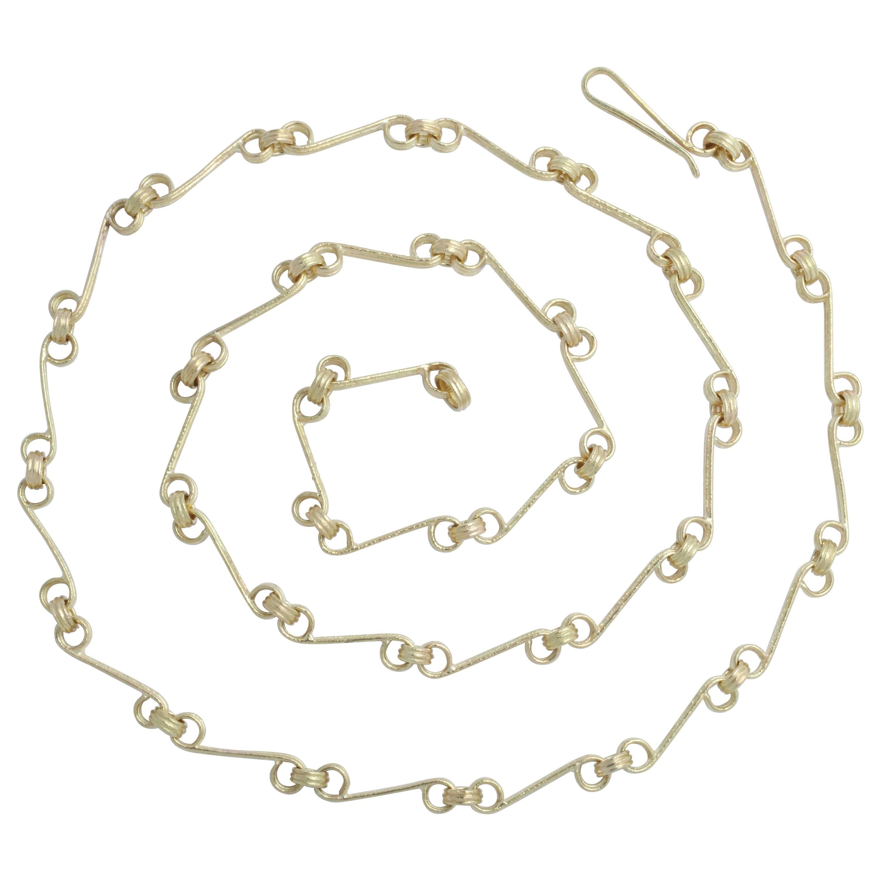 Yellow Gold Interconnecting Chain