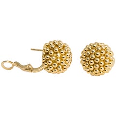 Vintage Cartier Beaded Dome Earrings
