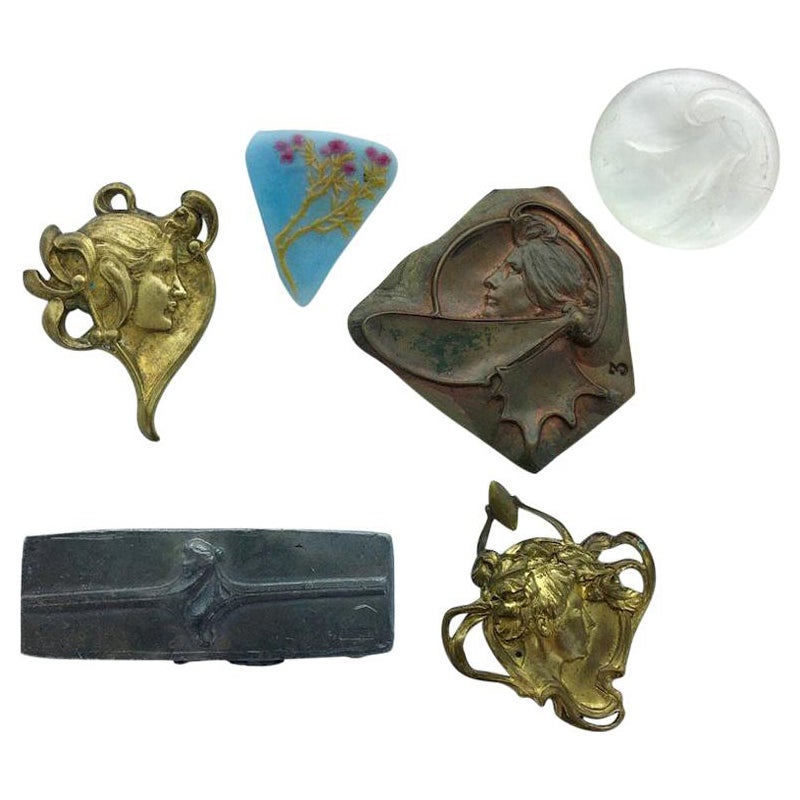 Vever Art Nouveau Six Elements 19th Century For Sale