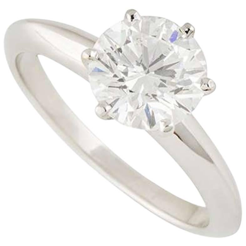 Tiffany & Co. Round Diamond Engagement Ring 1.53 Carat