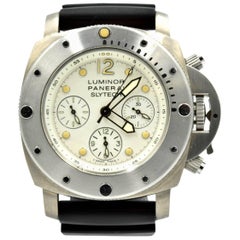 Panerai Titanium Luminor Slytech Ltd Ed Chronograph Automatic Wristwatch