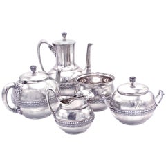 Antique Tiffany & Co. Five-Piece Coffee and Tea Set