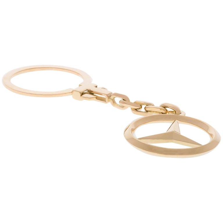 Hermes Sterling Silver Saint Christopher Key Chain at 1stdibs