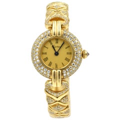 Cartier Yellow Gold Rivoli Colisee quartz Wristwatch Ref 0533