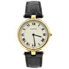 Cartier Gelbgold Vendome Quarz-Armbanduhr Ref 881001