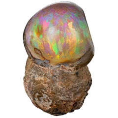 Spécimen d'opale éthiopienne Mezezo chocolat