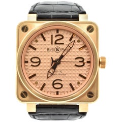 Bell & Ross Rose Gold Ltd Ed automatic Wristwatch Ref BR01-92-R