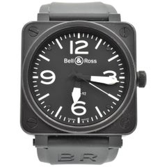 Bell & Ross Stainless Steel Brushed PVD Buckle automatic Wristwatch