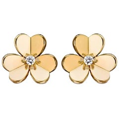 Van Cleef & Arpels Yellow Gold Frivole Small Model Earrings