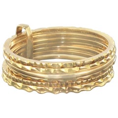 1900s "Semainier" 18 Karat Gold Ring