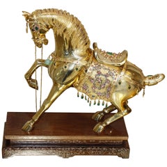 14 Karat Semi Precious Stone Horse