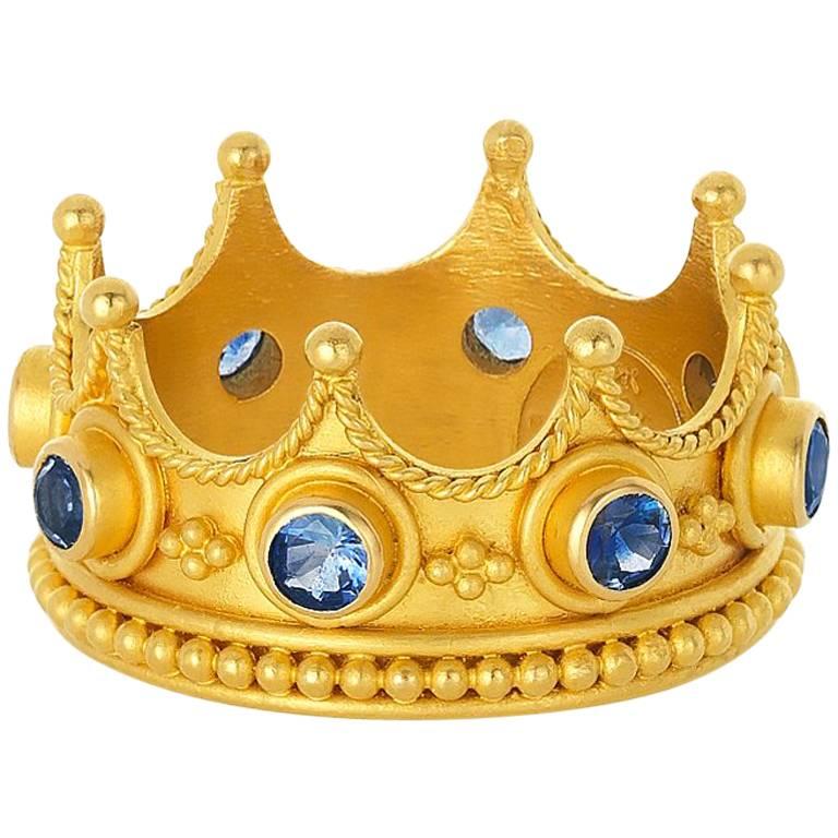 Carolyn Tyler Crown Princess Yellow Gold Ring