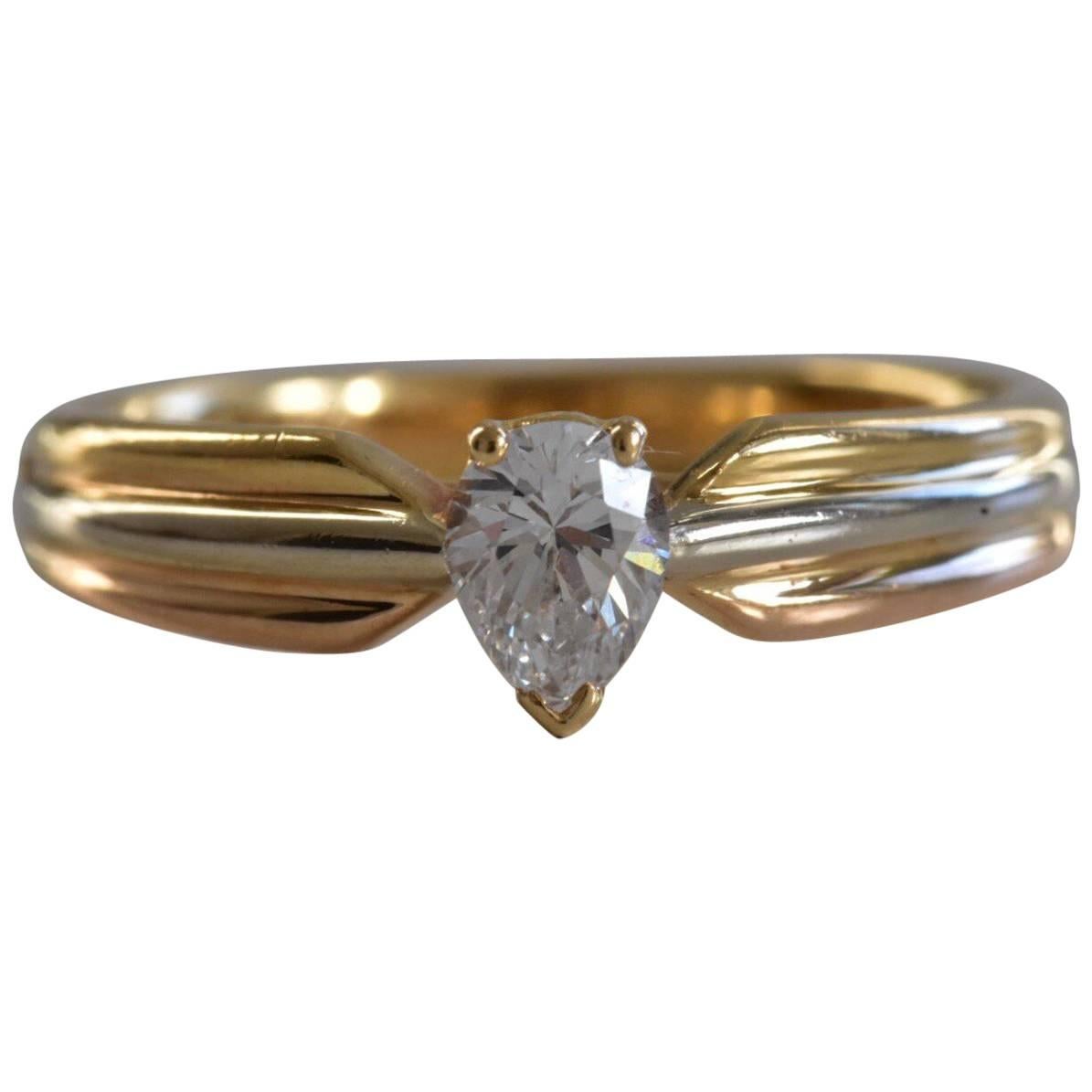 Cartier Trinity Diamond Ring For Sale