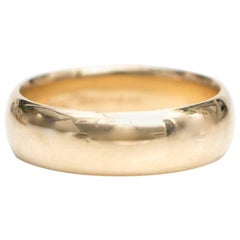 Vintage 1950s Tiffany & Co. Classic Wedding Band Ring in 14 Karat Yellow Gold