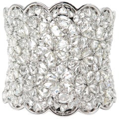 Diamond Wide Cuff Bracelet