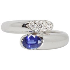 Bulgari Bypass Sapphire and Diamond Ring