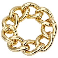 Klassisches Groumette-Armband aus 18 Karat Gelbgold