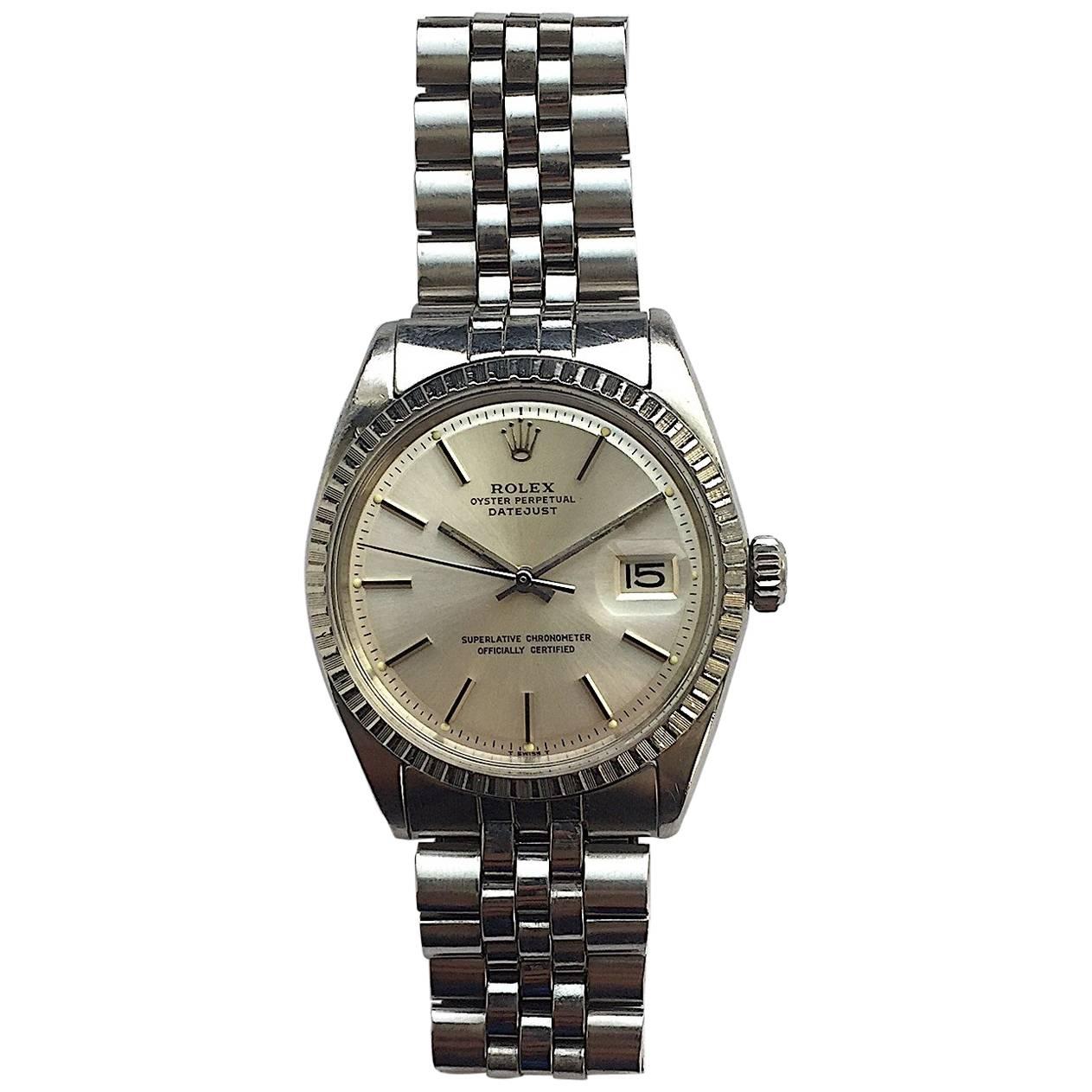 Rolex Stainless Steel Oyster Perpetual Datejust Automatic Wristwatch, 1960s