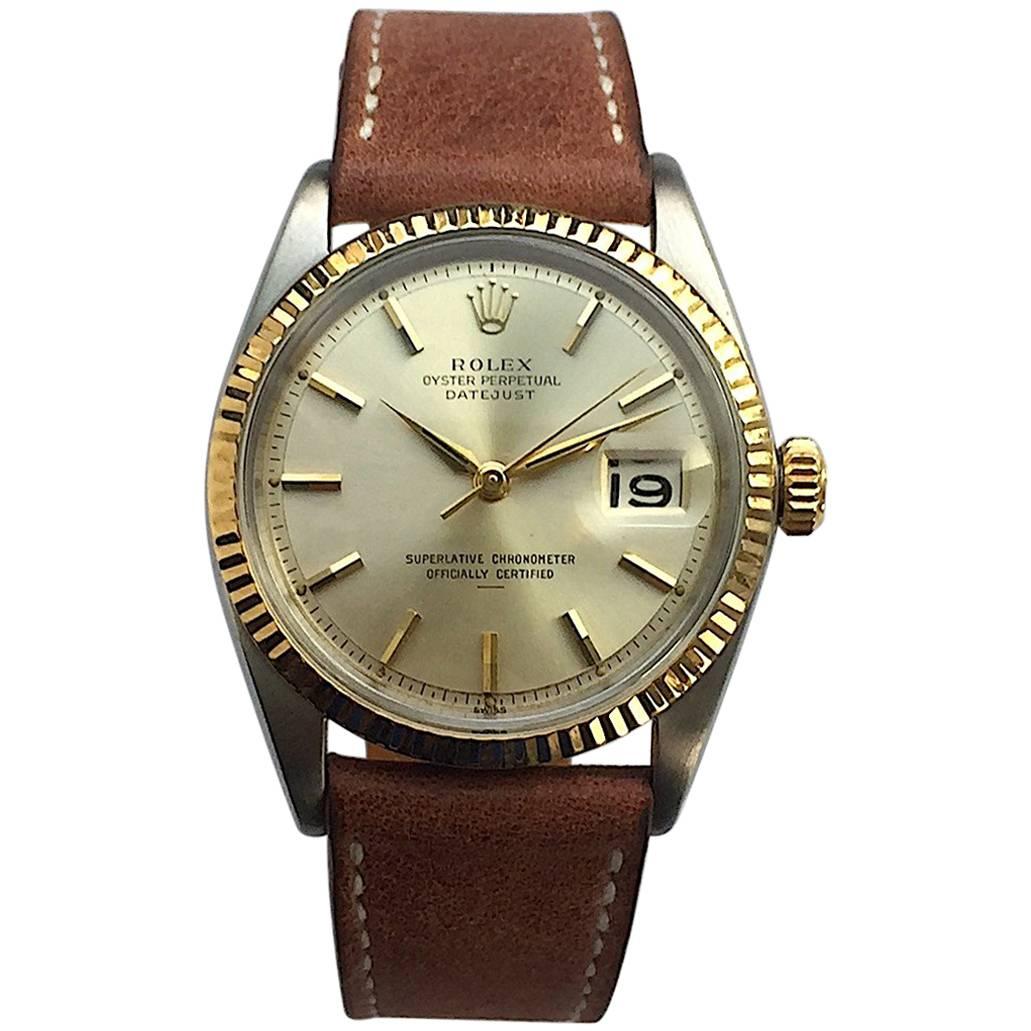 Rolex Yellow Gold and Stainless Steel Oyster Perpetual Datejust Automatic Watch