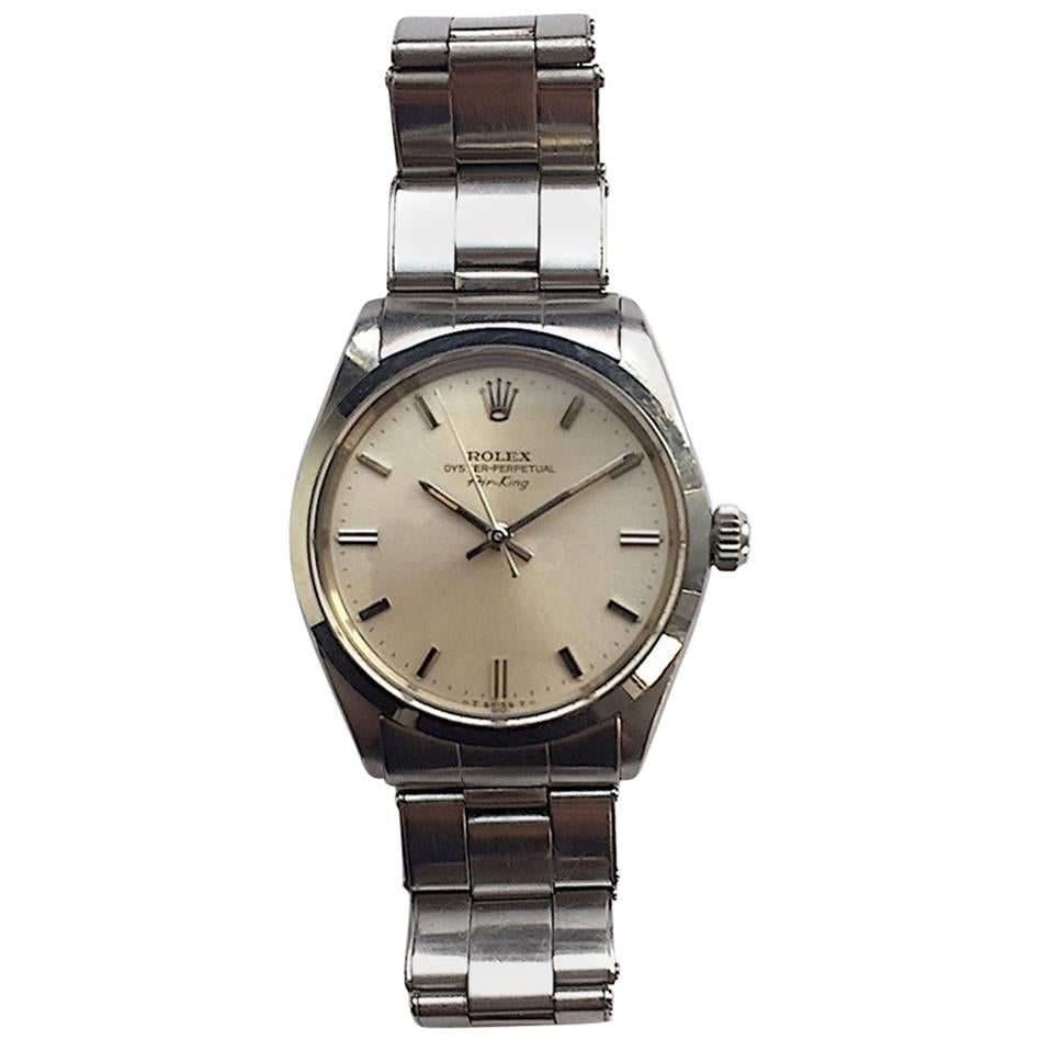 Rolex Stainless Steel Oyster Perpetual Vintage Air-King Wristwatch, 1960s