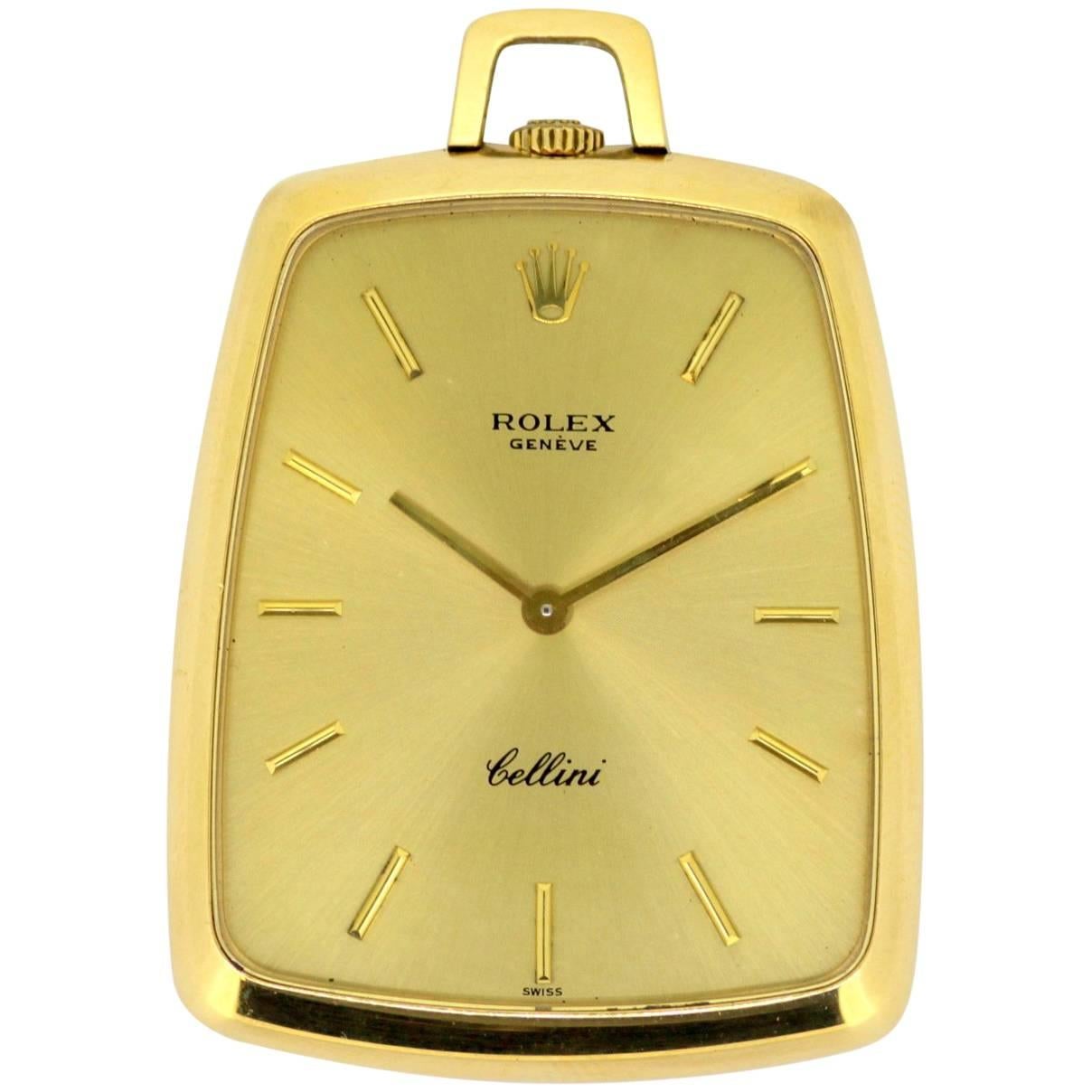 Montre de poche vintage Rolex Cellini en or jaune sur 1stDibs | _