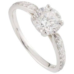 Tiffany & Co. Diamond Platinum Harmony Ring 1.05 Carat