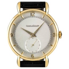 Jaeger LeCoultre Gents Fancy Lugs Vintage Dress Watch Gold Manual Wind Watch