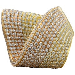 Diamond Two Tone Gold Cocktail Ring