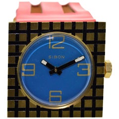 Sibon Gilt Bronze Prototype Manual Wind Watch, circa 1970 or 80's One of Five