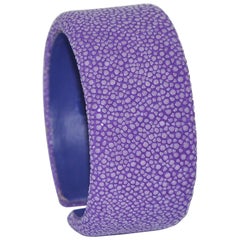 Violet Galuchat Cuff Bracelet