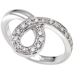 Essence Collection White Gold Ring with White Diamonds