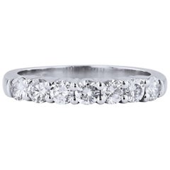 H&H 0.61 Carat Diamond Shared-Prong Band Ring