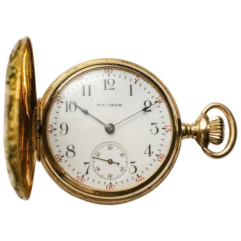Waltham Multicolor Gold Pocket Watch For Sale at 1stDibs waltham pocket watch, waltham watch